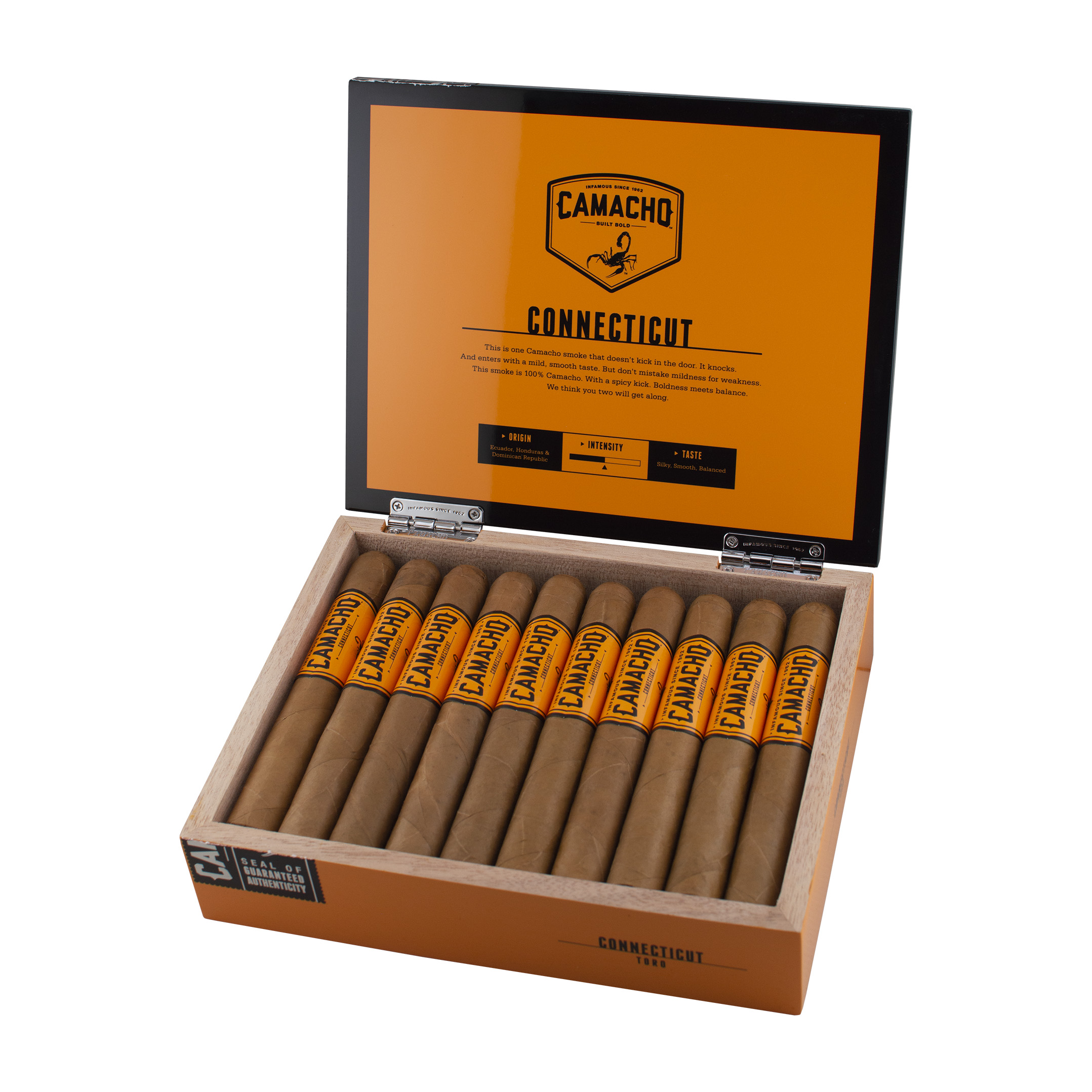 Camacho Connecticut Toro Cigar - Box